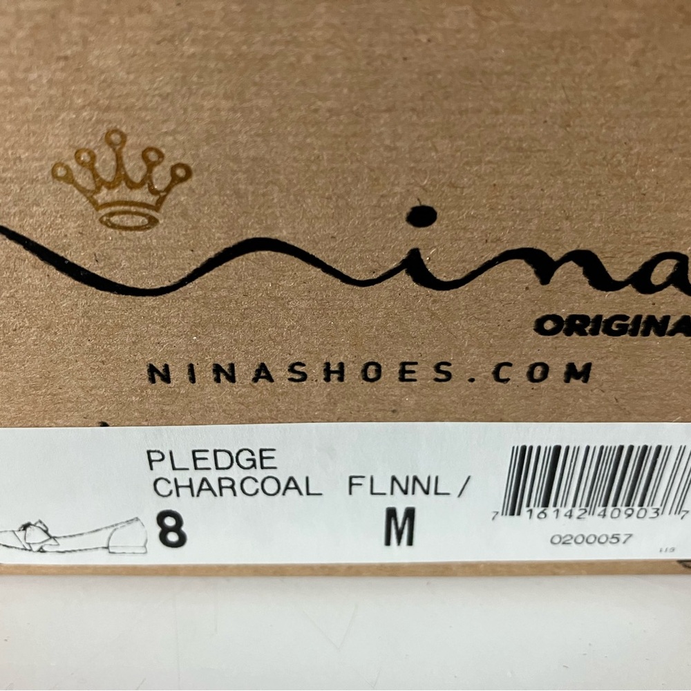 Timeless Nina Black Patent and Wool Bow Loafers size 8 - Picture 5 of 6